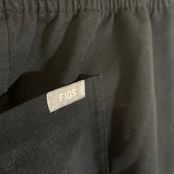 FIGS High Waisted Yola Skinny Scrub Pants Black Lightweight Medical Wear Sz 4XLP - Picture 6 of 11